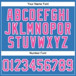 Powder Baseball Pink-White Sleeveless Blue Custom Authentic Jersey Powder Baseball Pink-White Sleeveless Blue Custom Authentic Jersey