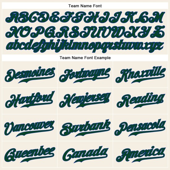Custom Jersey Authentic Baseball Green-Royal Sleeveless Cream Custom Jersey Authentic Baseball Green-Royal Sleeveless Cream