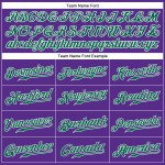 Jersey Purple Sleeveless Green-White Baseball Kelly Custom Authentic Jersey Purple Sleeveless Green-White Baseball Kelly Custom Authentic