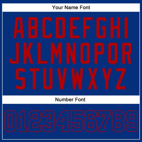 Jersey Sleeveless Custom Royal-Red Baseball Royal Authentic Jersey Sleeveless Custom Royal-Red Baseball Royal Authentic
