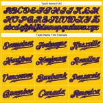 Baseball Purple-Black Sleeveless Authentic Jersey Custom Gold Baseball Purple-Black Sleeveless Authentic Jersey Custom Gold