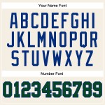 Custom Jersey Authentic Baseball Green-Royal Sleeveless Cream Custom Jersey Authentic Baseball Green-Royal Sleeveless Cream