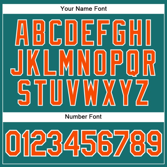 Jersey Custom Sleeveless Authentic Baseball Aqua Orange-White Jersey Custom Sleeveless Authentic Baseball Aqua Orange-White