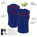 Jersey Sleeveless Custom Royal-Red Baseball Royal Authentic Jersey Sleeveless Custom Royal-Red Baseball Royal Authentic