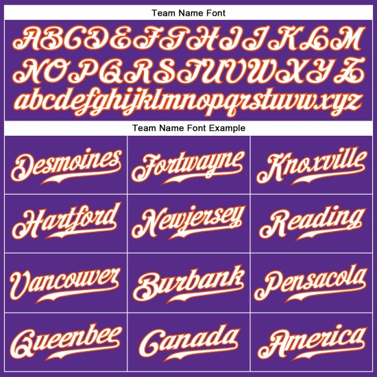 Jersey White-Orange Baseball Authentic Sleeveless Custom Purple Jersey White-Orange Baseball Authentic Sleeveless Custom Purple