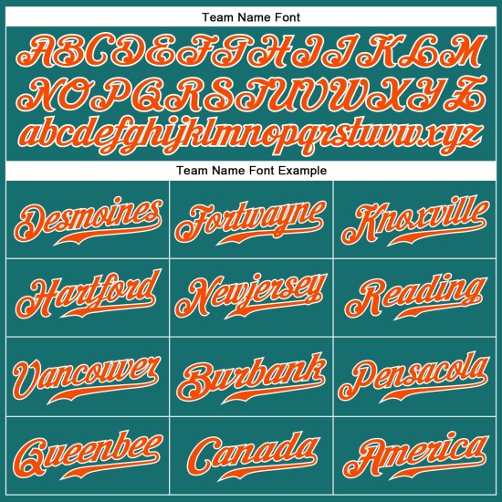 Jersey Custom Sleeveless Authentic Baseball Aqua Orange-White Jersey Custom Sleeveless Authentic Baseball Aqua Orange-White