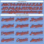 Baseball Custom Blue Orange-Royal Jersey Light Sleeveless Authentic Baseball Custom Blue Orange-Royal Jersey Light Sleeveless Authentic