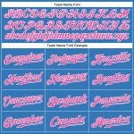 Powder Baseball Pink-White Sleeveless Blue Custom Authentic Jersey Powder Baseball Pink-White Sleeveless Blue Custom Authentic Jersey