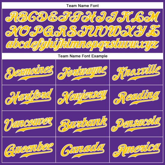 Authentic Baseball Purple Jersey Gold-White Sleeveless Custom Authentic Baseball Purple Jersey Gold-White Sleeveless Custom