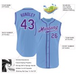 Custom Jersey Purple-White Sleeveless Blue Baseball Authentic Light Custom Jersey Purple-White Sleeveless Blue Baseball Authentic Light