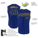 Jersey Authentic Royal Custom Baseball Sleeveless Royal-Gold Jersey Authentic Royal Custom Baseball Sleeveless Royal-Gold