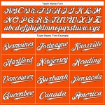 Orange Baseball Authentic Custom White-Brown Sleeveless Jersey Orange Baseball Authentic Custom White-Brown Sleeveless Jersey