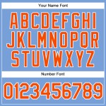 Custom Baseball Authentic Sleeveless Orange-White Light Blue Jersey Custom Baseball Authentic Sleeveless Orange-White Light Blue Jersey