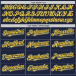 Jersey Light Baseball Blue-Yellow Navy Authentic Custom Raglan Sleeves Jersey Light Baseball Blue-Yellow Navy Authentic Custom Raglan Sleeves