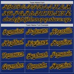 Royal Black-Gold Raglan Baseball Sleeves Authentic Jersey Custom Royal Black-Gold Raglan Baseball Sleeves Authentic Jersey Custom