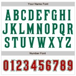 Custom Baseball Sleeves Raglan Jersey White Green Red-Kelly Authentic Custom Baseball Sleeves Raglan Jersey White Green Red-Kelly Authentic