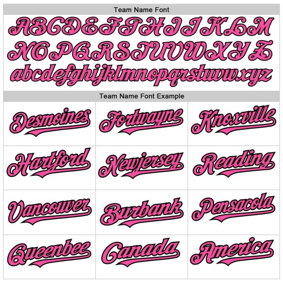 White Jersey Custom Pink-Black Raglan Authentic Sleeves Baseball White Jersey Custom Pink-Black Raglan Authentic Sleeves Baseball
