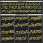 Raglan Royal-Yellow Jersey Custom Sleeves Baseball Black Authentic Raglan Royal-Yellow Jersey Custom Sleeves Baseball Black Authentic