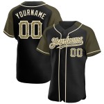 Black Jersey Sleeves Authentic Olive-Cream Raglan Custom Camo Baseball Black Jersey Sleeves Authentic Olive-Cream Raglan Custom Camo Baseball